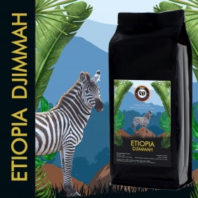 Kawa ziarnista świeżo palona Etiopia Djimmah 1kg Arabika Nigra Premium Coffee