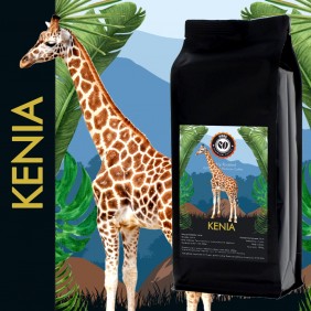 Kawa ziarnista świeżo palona Kenia 1kg Arabika Nigra Premium Coffee